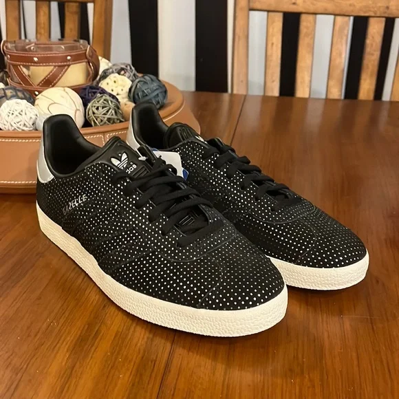 adidas | Shoes | Adidas Gazelle Womens Shoes Sneakers New Black Silver  By9363 Womens Size 95 | Poshmark